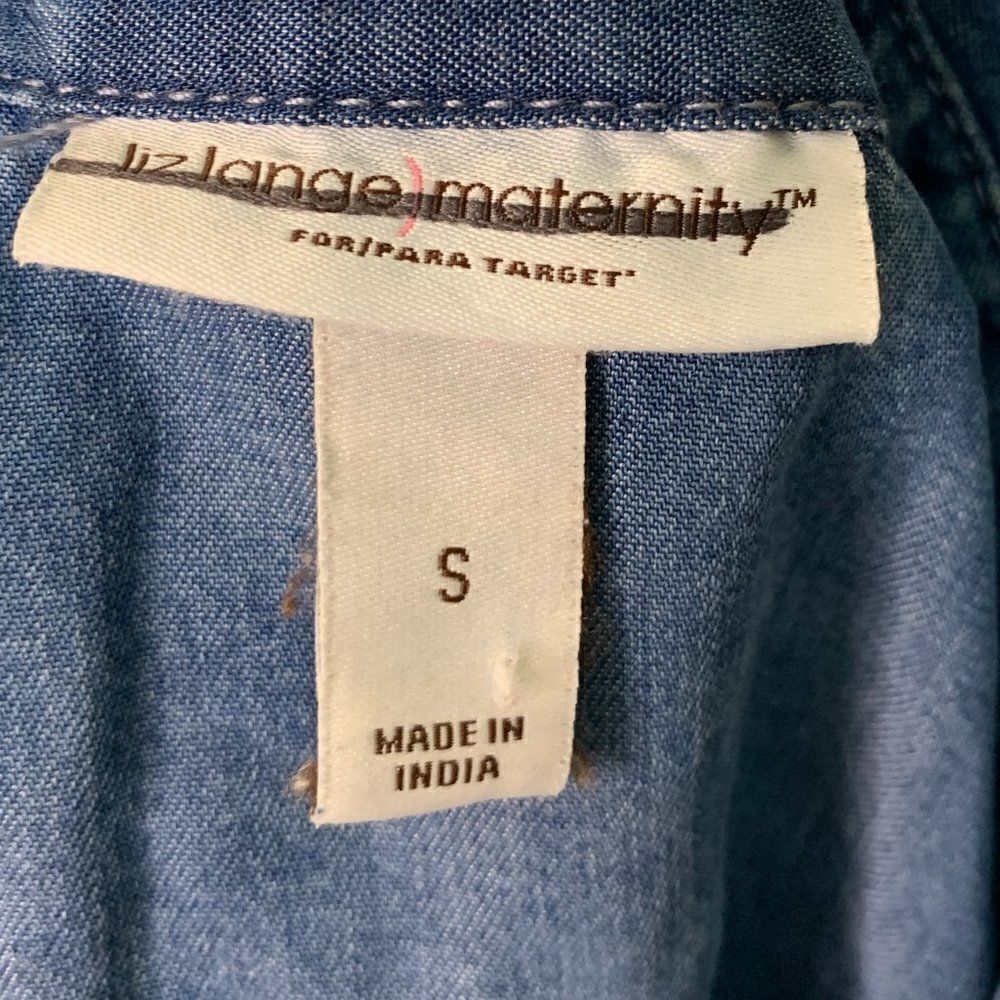 Liz Lange Maternity Denim Shirt - Picture 8 of 8